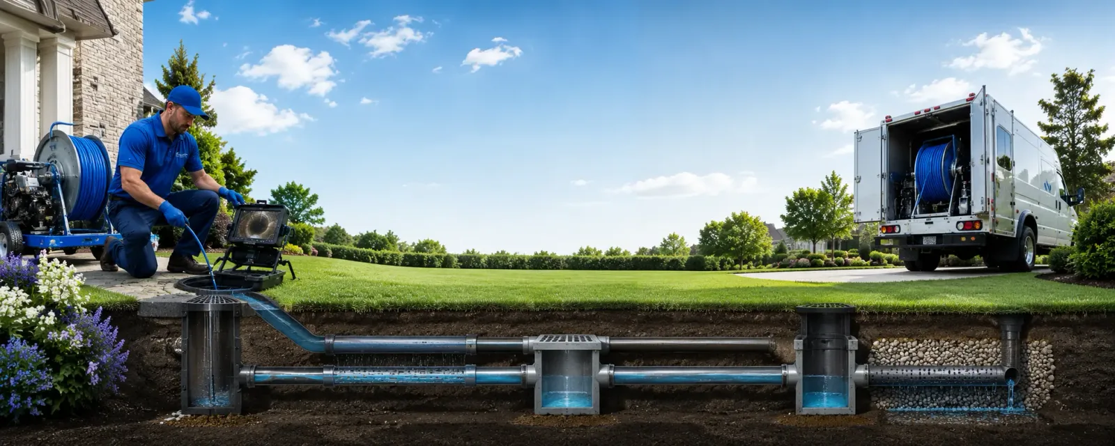 Outdoor drain cleaning information for Shafer, MN